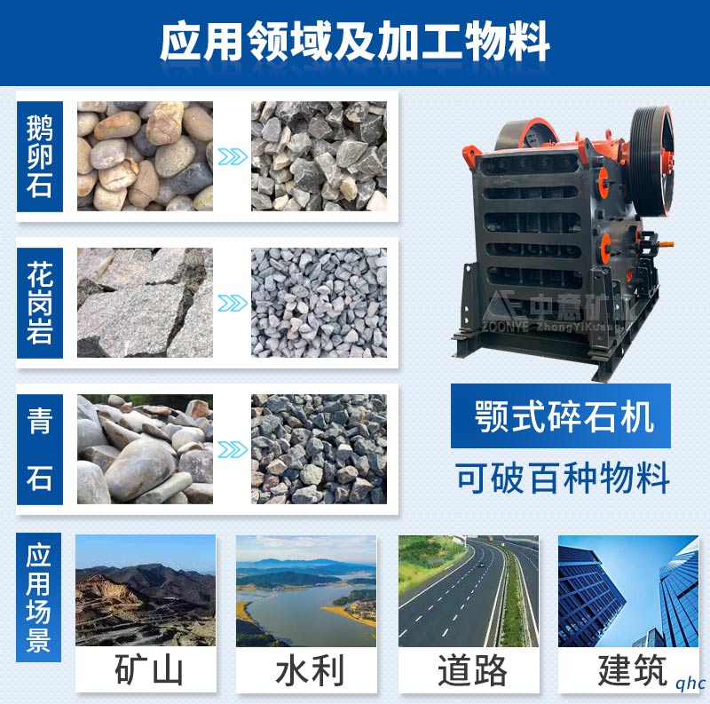 中意破碎機(jī)生產(chǎn)成品料粒型優(yōu)、針片狀含量少