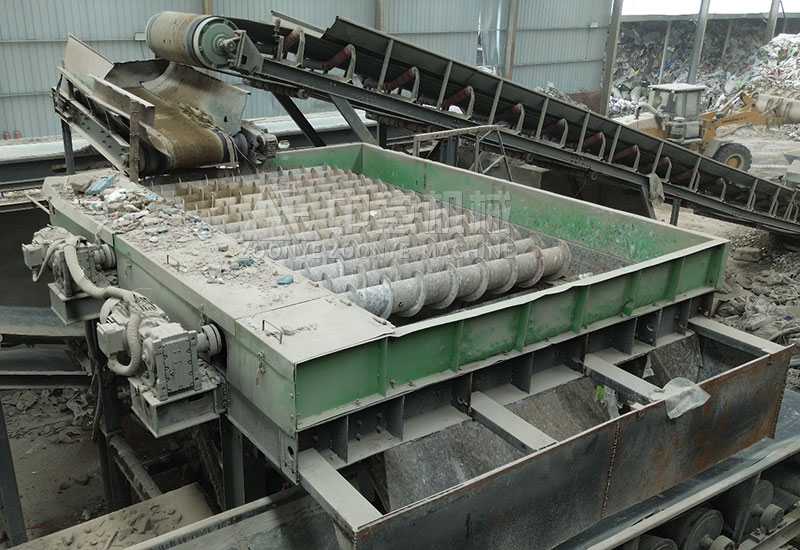 Garbage screening equipment spiral screen
