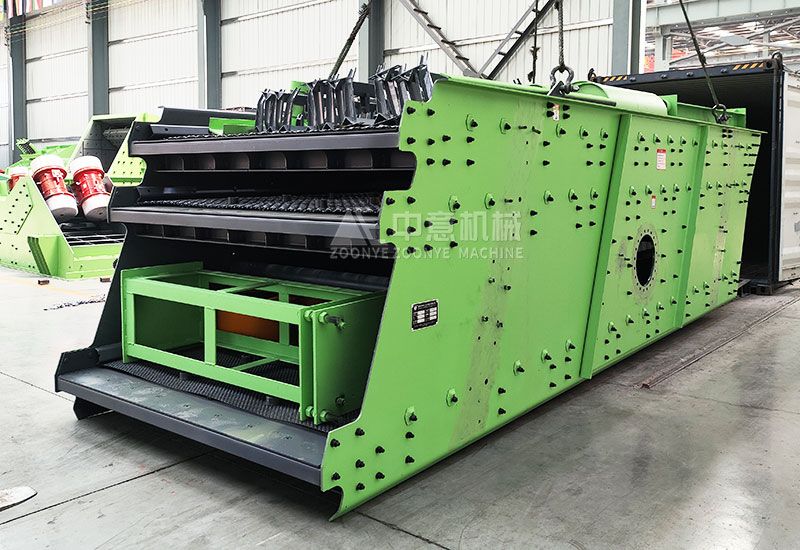 Three-layer vibrating screen.jpg Three-layer vibrating screen