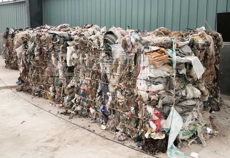 Sorted recycled wood